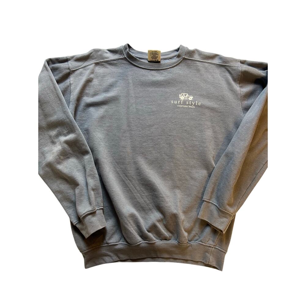 Trading Co. Clearwater Beach Crewneck women size Small Sweatshirt Preppy